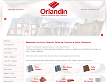 Tablet Screenshot of ceramicaorlandin.com.br